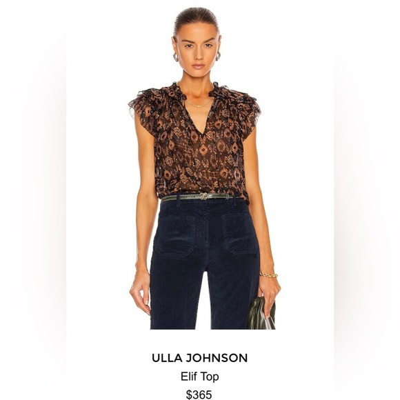 Ulta Johnson 100% Silk Elf Printed Top - Picture 2 of 12